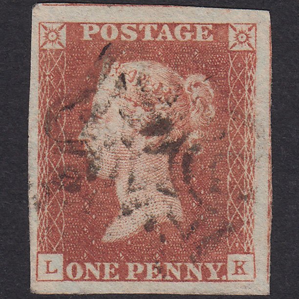 GB QV 1841 1d Pl 22 SG8-B1(1) Constant Var LK FU Missing Imprimatur 4M MX