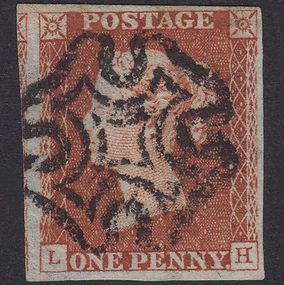 GB QV 1841 1d Red-Brown Plate 22 SG8-B1(1) LH GU Missing Imprimatur 4M MX