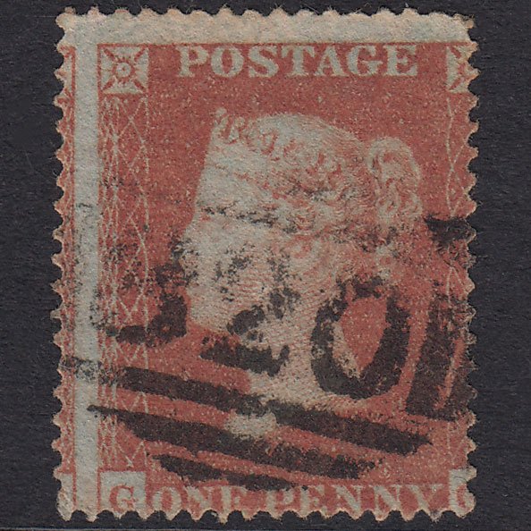 GB QV 1854 1d Red-Brown Plate 166 SG17-C1(1) GG GU