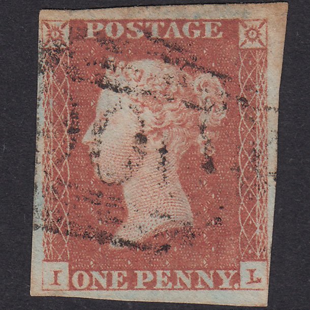 GB QV 1841 1d Plate 79 SG8-B1(1) IL GU Nr 4M Witham 900 Malformed L