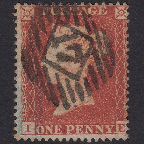 GB QV 1854 1d Red-Brown Plate 164 SG17-C1(1) IE FU London IS 17