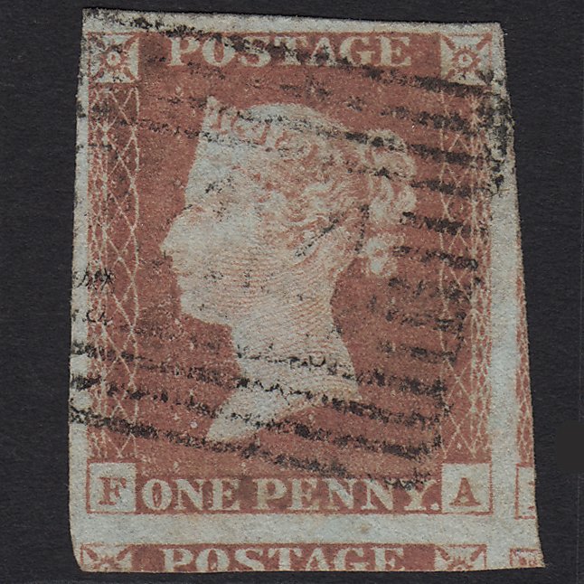 GB QV 1841 1d Red-brown (Plate 70) SG8-B1(1) FA GU Melrose 244 4M Imperf