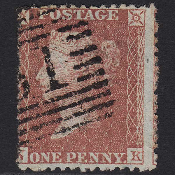 GB QV 1856 1d Red-brown (Plate 32) SG29-C8(1) NK FU in Scotland