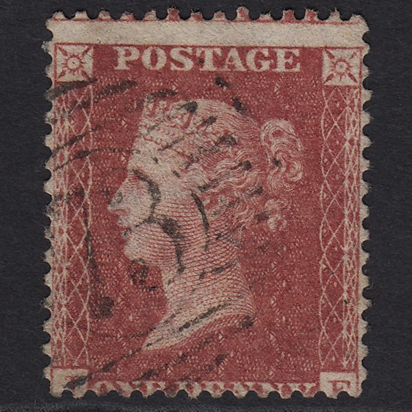 GB QV 1857 1d Rose-red SG40-C10(1) FU London D&S 73