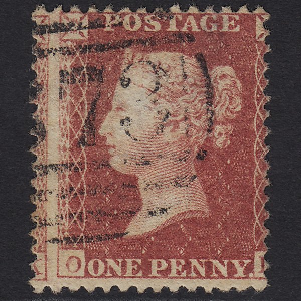 GB QV 1857 1d Rose-red (Plate 59) SG40-C10(1) OL GU Large Misperf