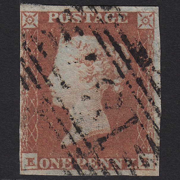 GB QV 1841 1d Red-brown (Plate 95) SG8-B1(1) EE FU Jedburgh 187 4M Imperf