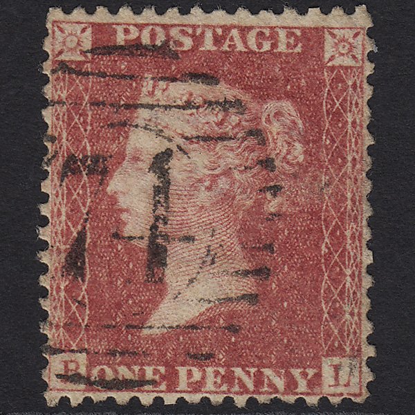 GB QV 1857 1d Rose-red (Plate 58) SG40-C10(1) BL FU London D&S 74