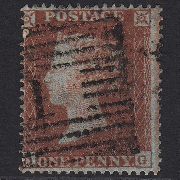 GB QV 1854 1d Red-brown (Plate 197) SG17-C1(1) DG FU Scotland