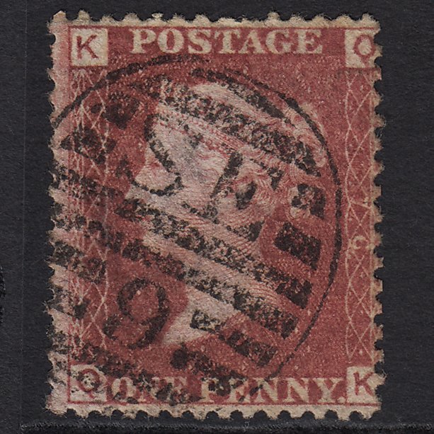 GB QV 1864 1d Lake-red (Plate 76) SG44-G1(2) QK GU London D&S SE9
