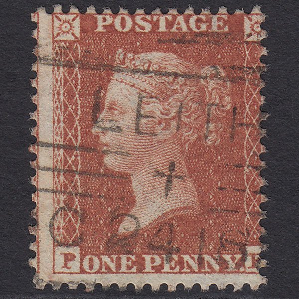 GB QV 1855 1d (Plate 2) SG24-C3(1) PF VFU Leith Experimental Duplex Type 2
