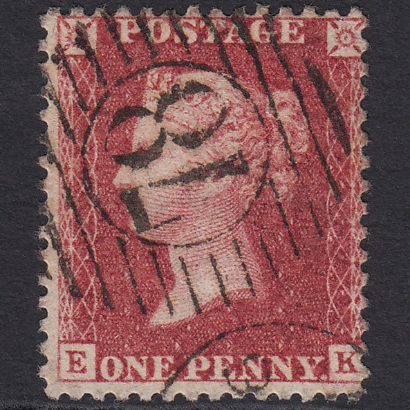 GB QV 1857 1d Deep Rose-red (Plate 47) SG41-C10(4) EK FU London D&S 78