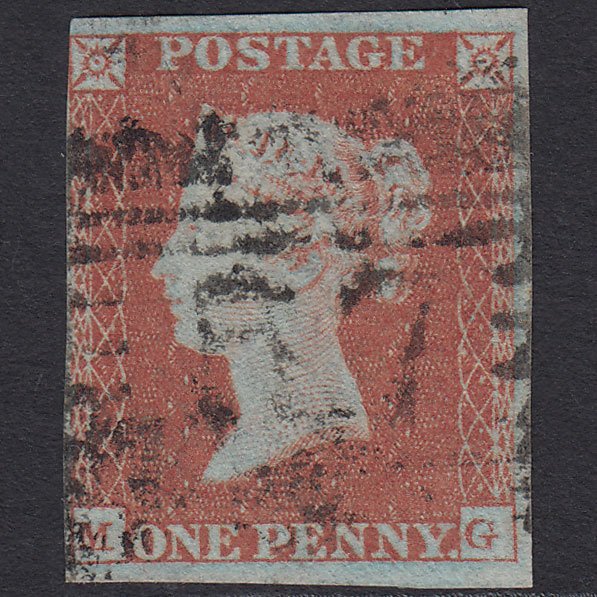 GB QV 1841 1d Red-brown (Plate 96) SG8-B1(1) MG FU Brechin 57