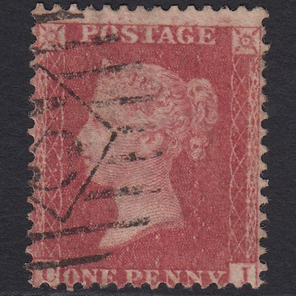 GB QV 1857 1d Rose-red (Plate 59) SG40-C10(1) CI FU London IS 3