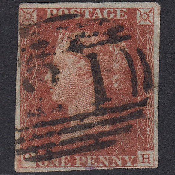 GB QV 1841 1d Red-brown (Plate 46) SG8-B1(1) OH FU 4 Margins Andover 21