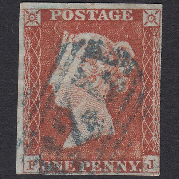 GB QV 1841 1d (Plate 51) SG8-B1(1) FJ GU nr 4M Blue Southampton 723