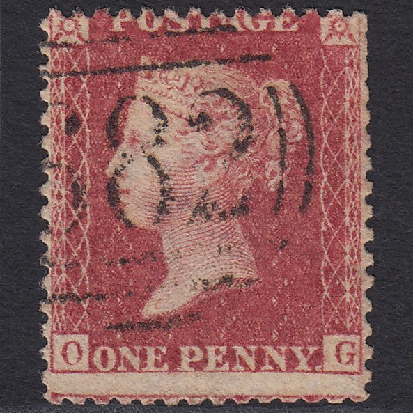 GB QV 1857 1d Rose-red (Plate 46) SG40-C10(1) OG GU Wimbourne 882
