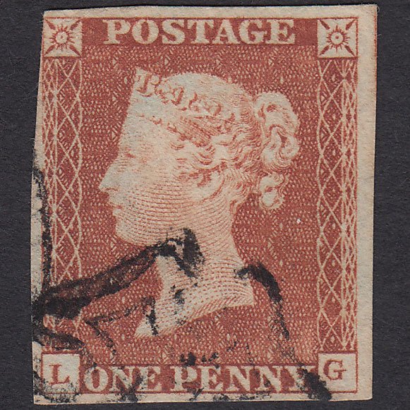 GB QV 1841 1d Red-brown (Plate 31) SG8-B1(1) LG FU nr 4 Margins MX