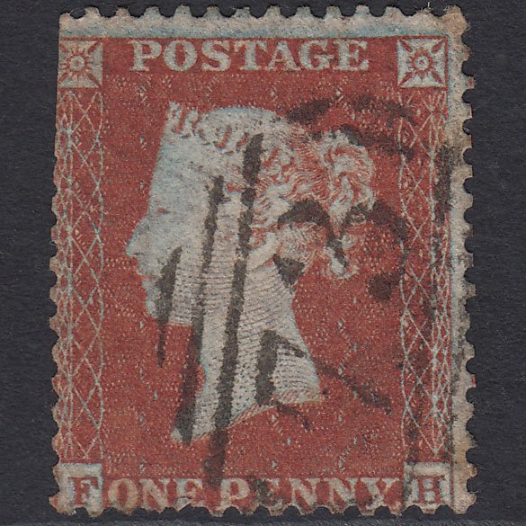 GB QV 1855 1d Red-brown (Plate 204) SG22-C2(1) FH PU Bilston 73