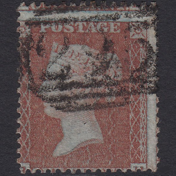 GB QV 1855 1d (Plate 12) SG24-C3(1) BB GU Highworth 295 Large Misperf