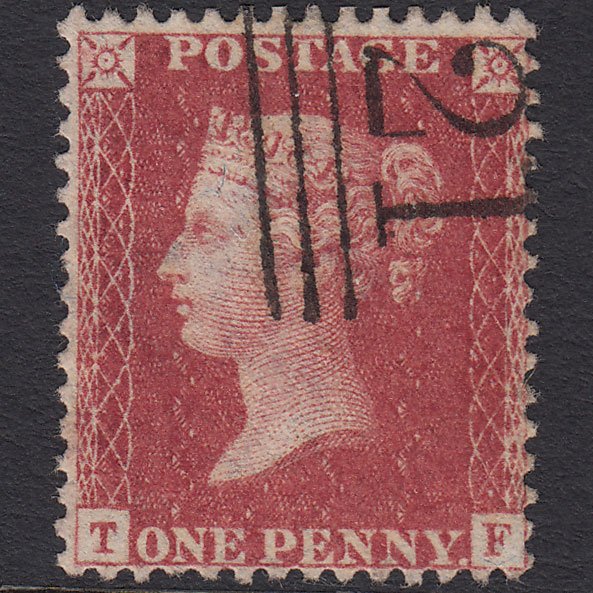 GB QV 1857 1d Rose-red (Plate 41) SG40-C10(1) TF FU Scotland
