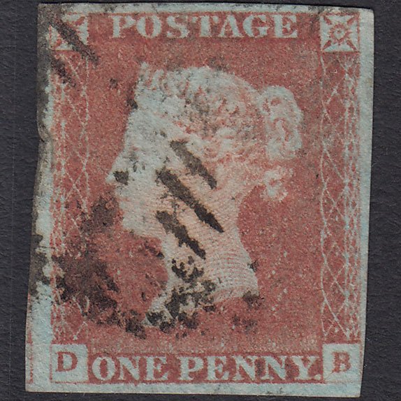 GB QV 1841 1d Red-brown (Plate 68) SG8-B1(1) DB GU 4 Margins