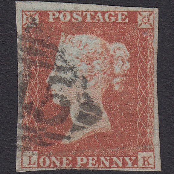 GB QV 1841 1d Red-brown (Plate 116) SG8-B1(1) LK GU 4 Margins Ireland