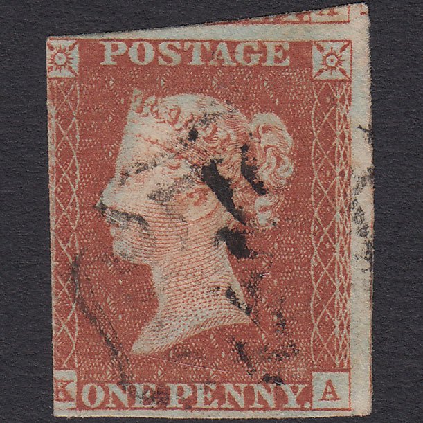 GB QV 1841 1d Red-brown (Plate 31) SG8-B1(1) KA GU 3 Margins Maltese Cross