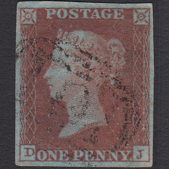 GB QV 1841 1d (Plate 129) SG8a-B1(2) DJ FU 4 Good Margins Ixworth 101