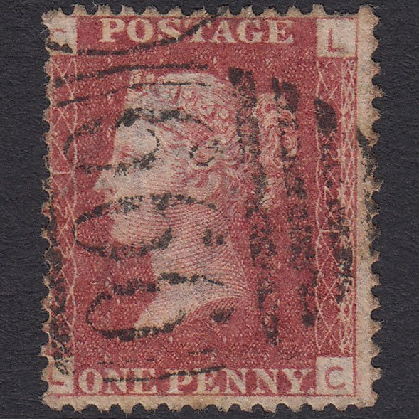 GB QV 1864 1d Lake-red (Plate 221) SG44-G1(2) LC GU Ryde Iow 666