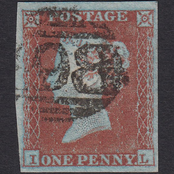 GB QV 1841 1d (Plate 116) SG8a-B1(2) IL FU Missing Imprimatur 4 Good Margins