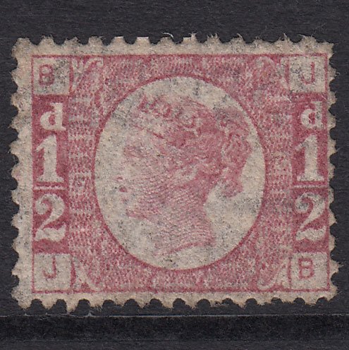 GB QV 1870 1/2d Rose (Plate 5) SG49-G4 JB GU Light Cancel
