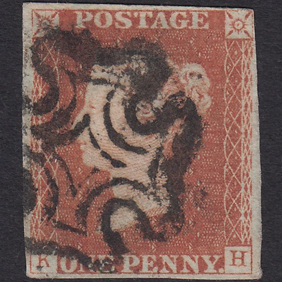 GB QV 1841 1d Red-brown (Plate 24) SG8-B1(1) KH GU 4M MX