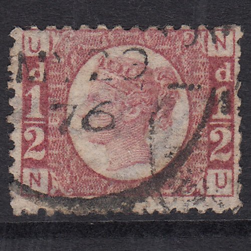 GB QV 1870 1/2d Rose-red (Plate 6) SG48-G4 NU GU CDS Cancel