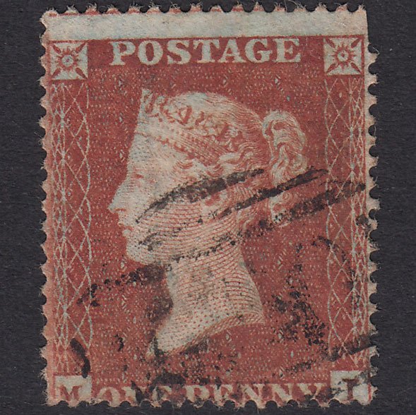GB QV 1854 1d Red-Brown Plate 199 SG17-C1(1) MI GU