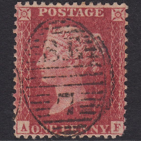 GB QV 1857 1d Plate 62 SG40-C10(1) AF GU Missing Imprimatur London D&S Se7