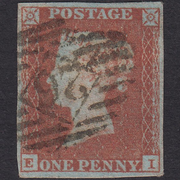 GB QV 1841 1d Plate 89 SG8A-B1(2) EI FU 4 Good Margins London Is 26
