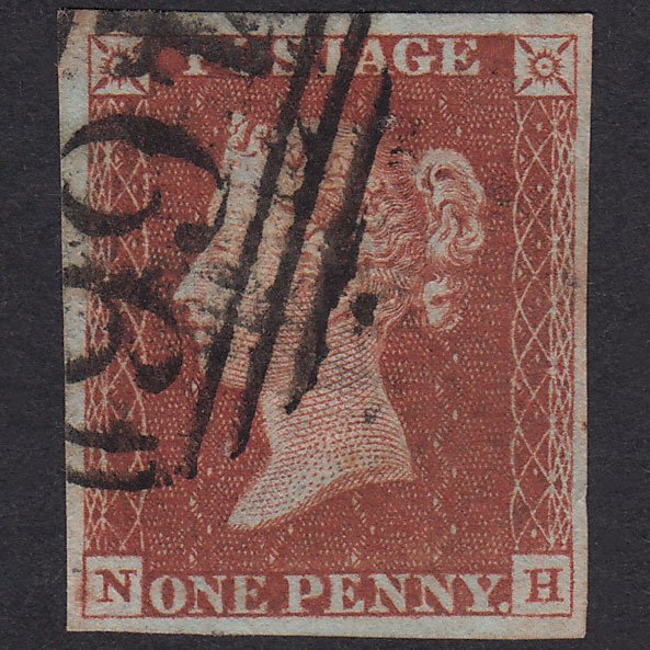 GB QV 1841 1d Red-Brown Plate 41 SG8-B1(1) NH GU 4 Margins Liverpool 466