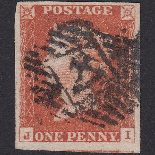 GB QV 1841 1d Orange-Brown Plate 64 SG12-B1(6) JI FU 4M London IS 4