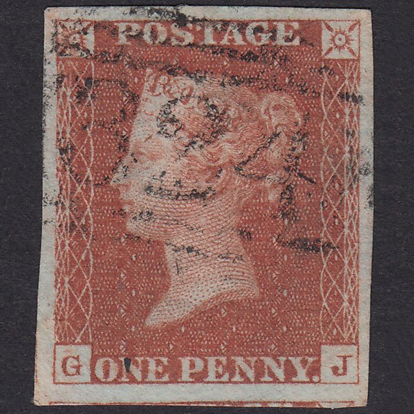 GB QV 1841 1d Plate 64 SG8-B1(1) GJ VFU Missing Imprimatur 4M Guernsey 324
