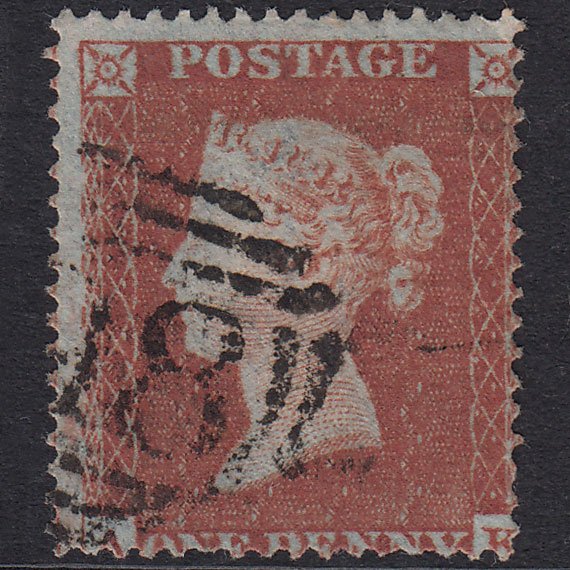 GB QV 1854 1d Red-Brown Plate 171 SG17-C1(1) AK GU