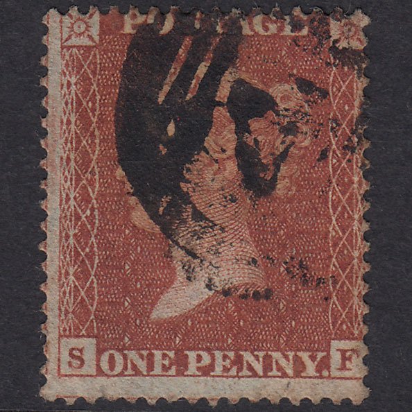 GB QV 1855 1d Red-Brown Plate 15 SG21-C4(1) SF GU