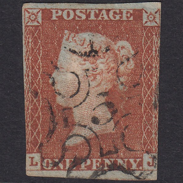 GB QV 1841 1d Red-Brown Plate 26 SG8-B1(1) LJ GU No.5 In MX