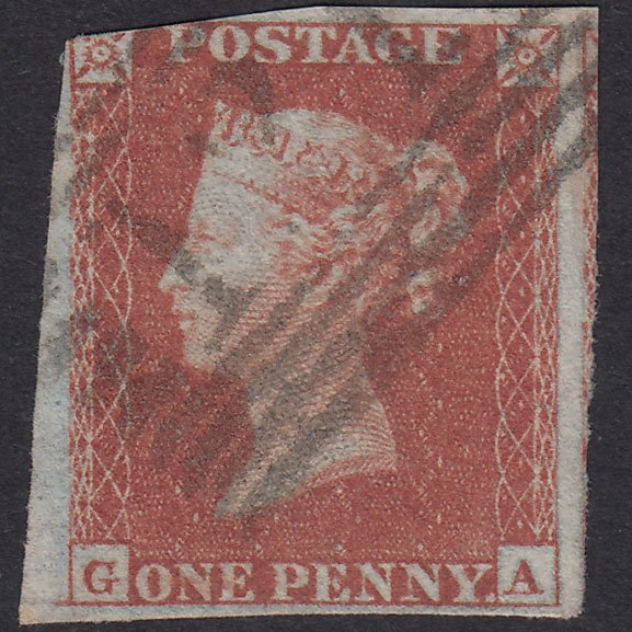 GB QV 1841 1d Plate 149 SG8-B2(1) GA FU 3M Scotland Unlisted Mark