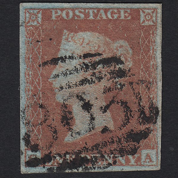 GB QV 1841 1d Red-brown (Plate 138) SG8-B2(1) GA FU Dulverton 803 4 Margins