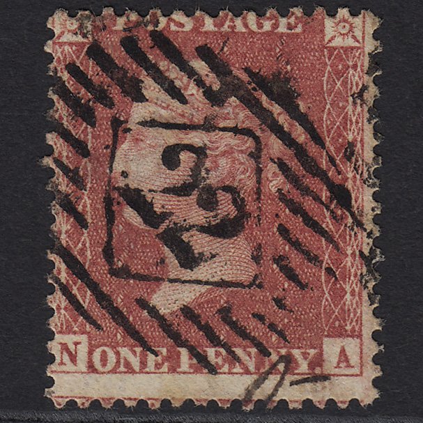 GB QV 1857 1d Rose-red (Plate 57) SG40-C10(1) NA GU London IS 22