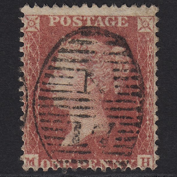 GB QV 1857 1d Rose-red (Plate 52) SG40-C10(1) MH GU London D&S N17