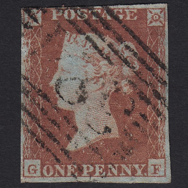 GB QV 1841 1d Red-brown (Plate 115) SG8-B1(1) GF FU Thurso 324 4M
