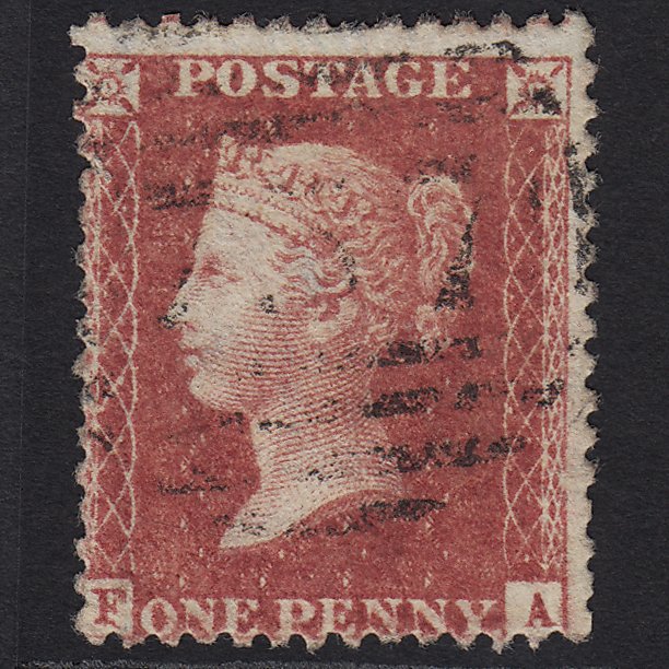 GB QV 1857 1d Rose-red (Plate 59) SG40-C10(1) FA GU Light Cancel