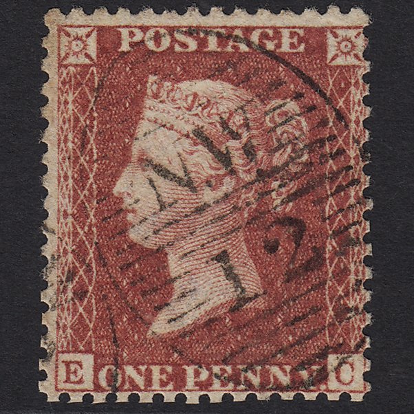 GB QV 1857 1d Rose-red (Plate 46) SG40-C10(1) EC GU London D&S NW12