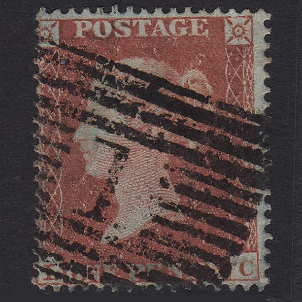 GB QV 1854 1d Red-brown (Plate 177) SG17-C1(1) LC FU Aberdeen 1